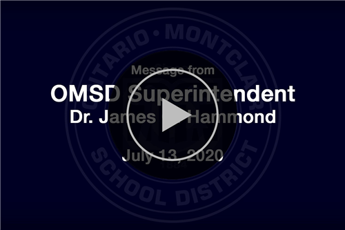 Important Message from Superintendent Dr. James Q. Hammond regarding "Return to School" - Video 